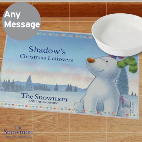 Personalised The Snowdog Pet Placemat Extra Image 2
